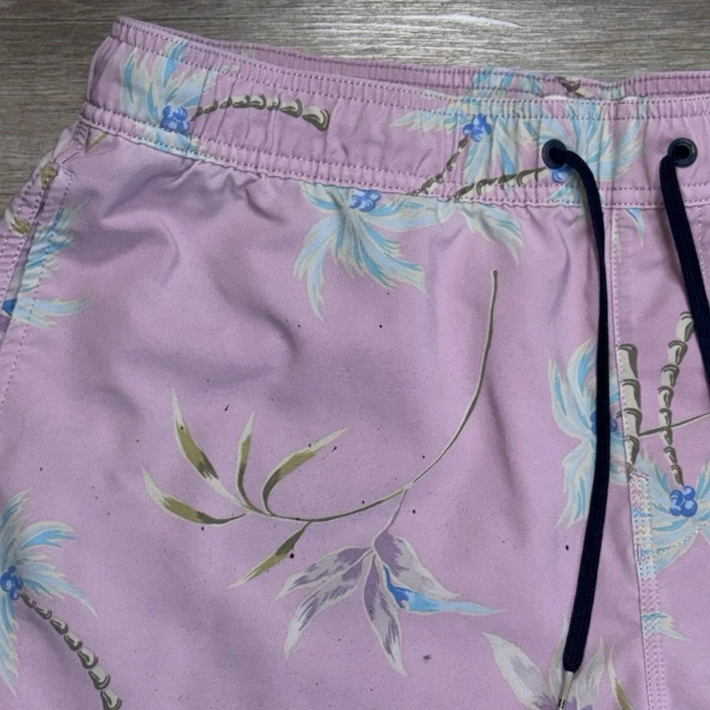 Billabong Sundays Layback Swim Trunks Mens XL All-Over Tropical Palm Tree Print